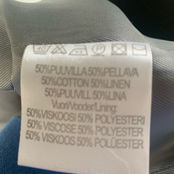 VINTAGE linen/cotton dress with lining, gently used. - Picture 5 of 6